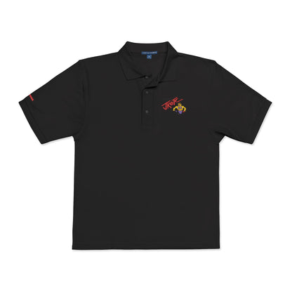 Embroidered 'Team Alpha' Logo Polo Shirt