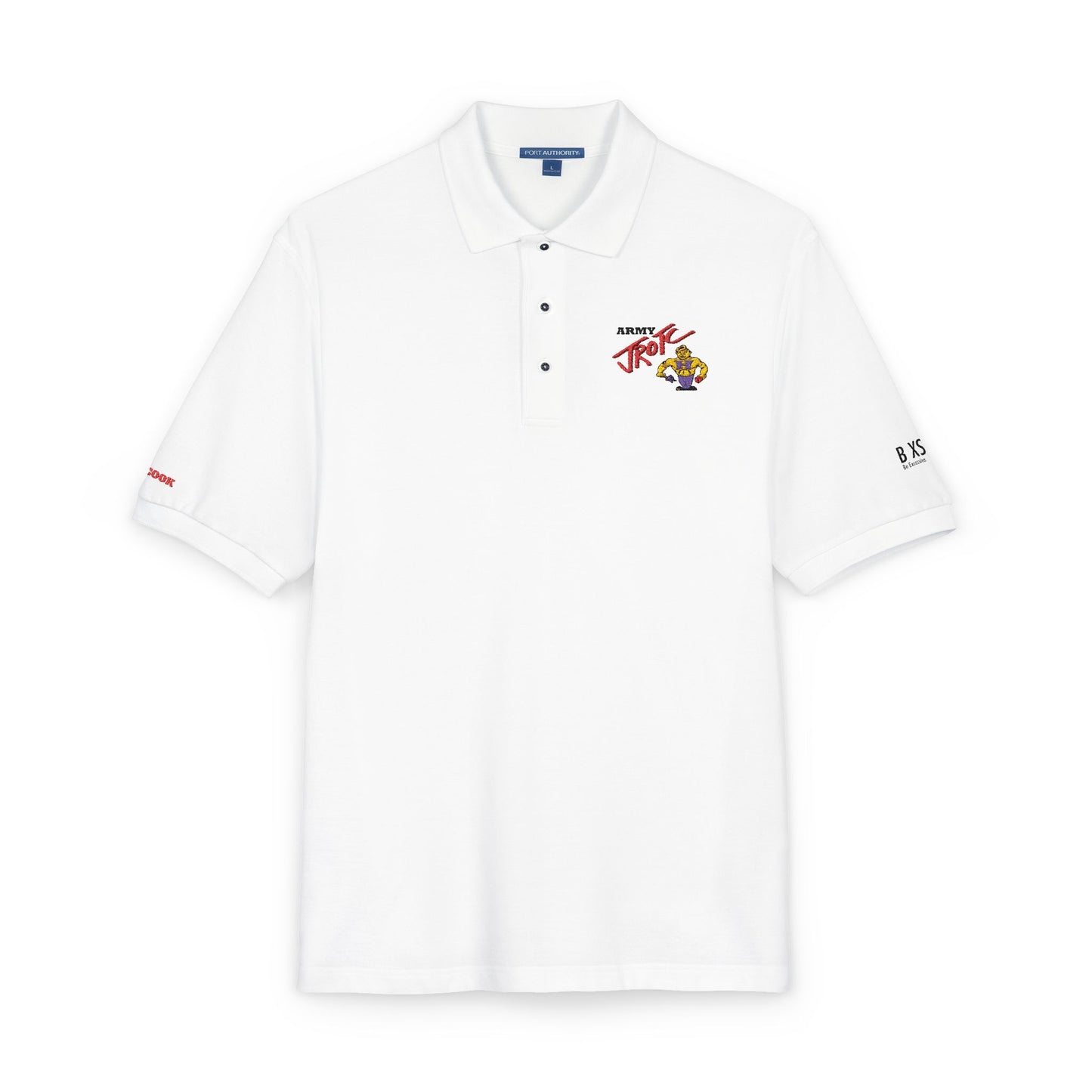 Embroidered 'Team Alpha' Logo Polo Shirt
