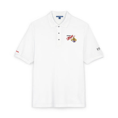 Embroidered 'Team Alpha' Logo Polo Shirt