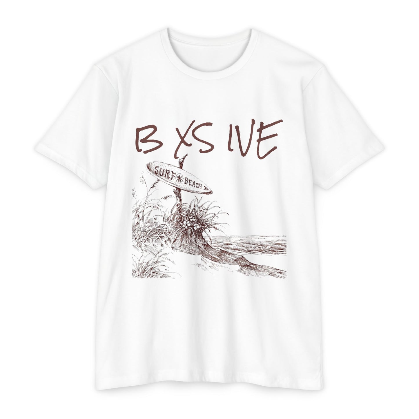 Beach Vibes Unisex T-Shirt with Surf Graphic