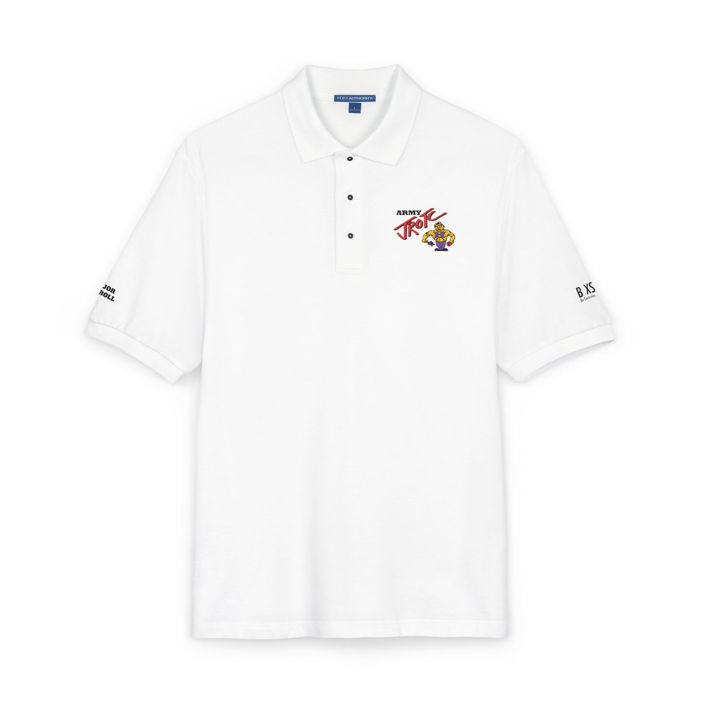 Embroidered 'Team Alpha' Logo Polo Shirt