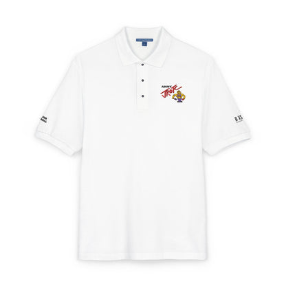 Embroidered 'Team Alpha' Logo Polo Shirt