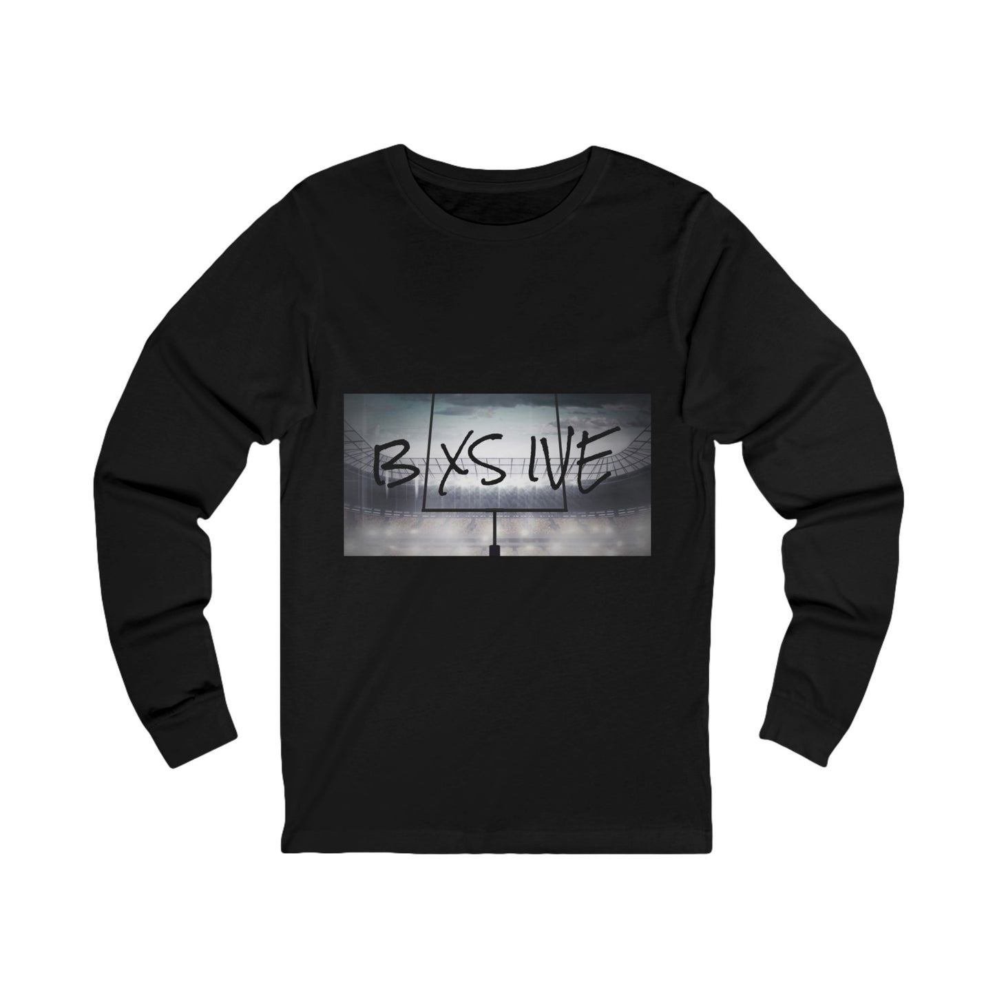 Unisex Long Sleeve Tee - BXS LIVE Graphic Tee for Casual Style