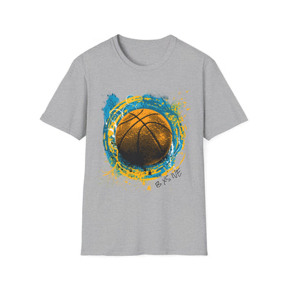Basketball Splash T-Shirt — Grunge Hoop Graphic Tee