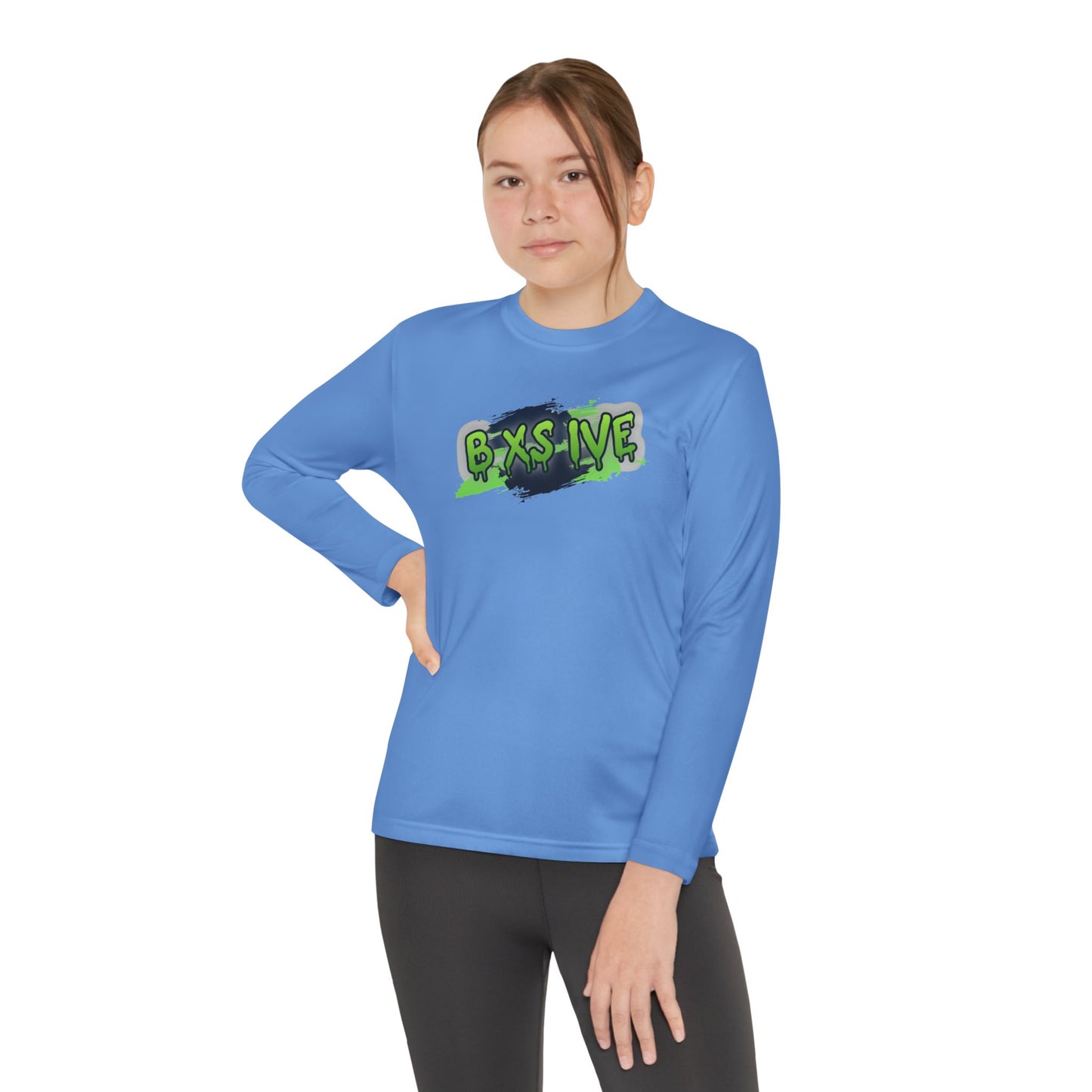 Graffiti Style Youth Long Sleeve Competitor Tee - Cool & Comfortable Activewear