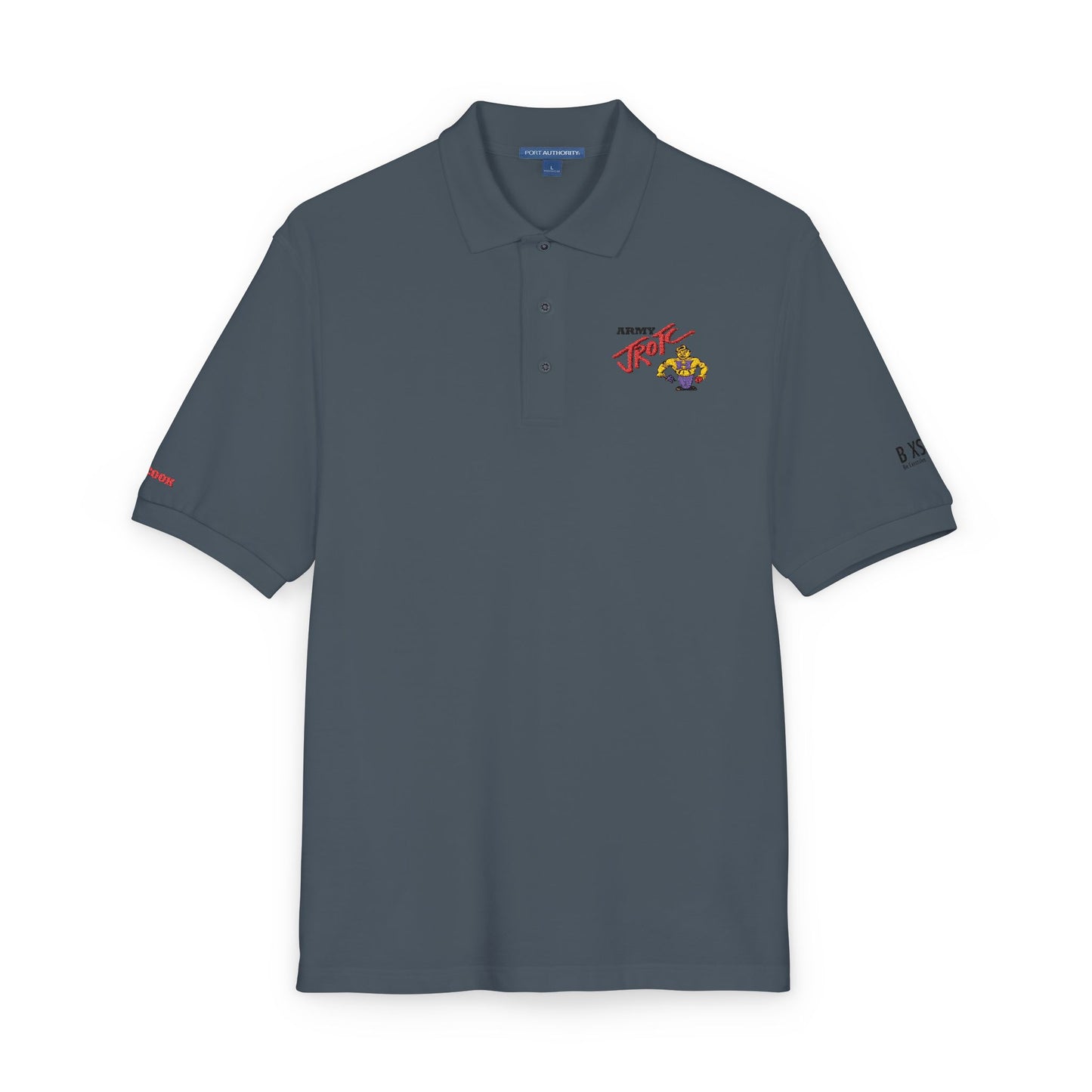 Embroidered 'Team Alpha' Logo Polo Shirt