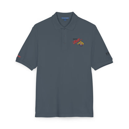 Embroidered 'Team Alpha' Logo Polo Shirt