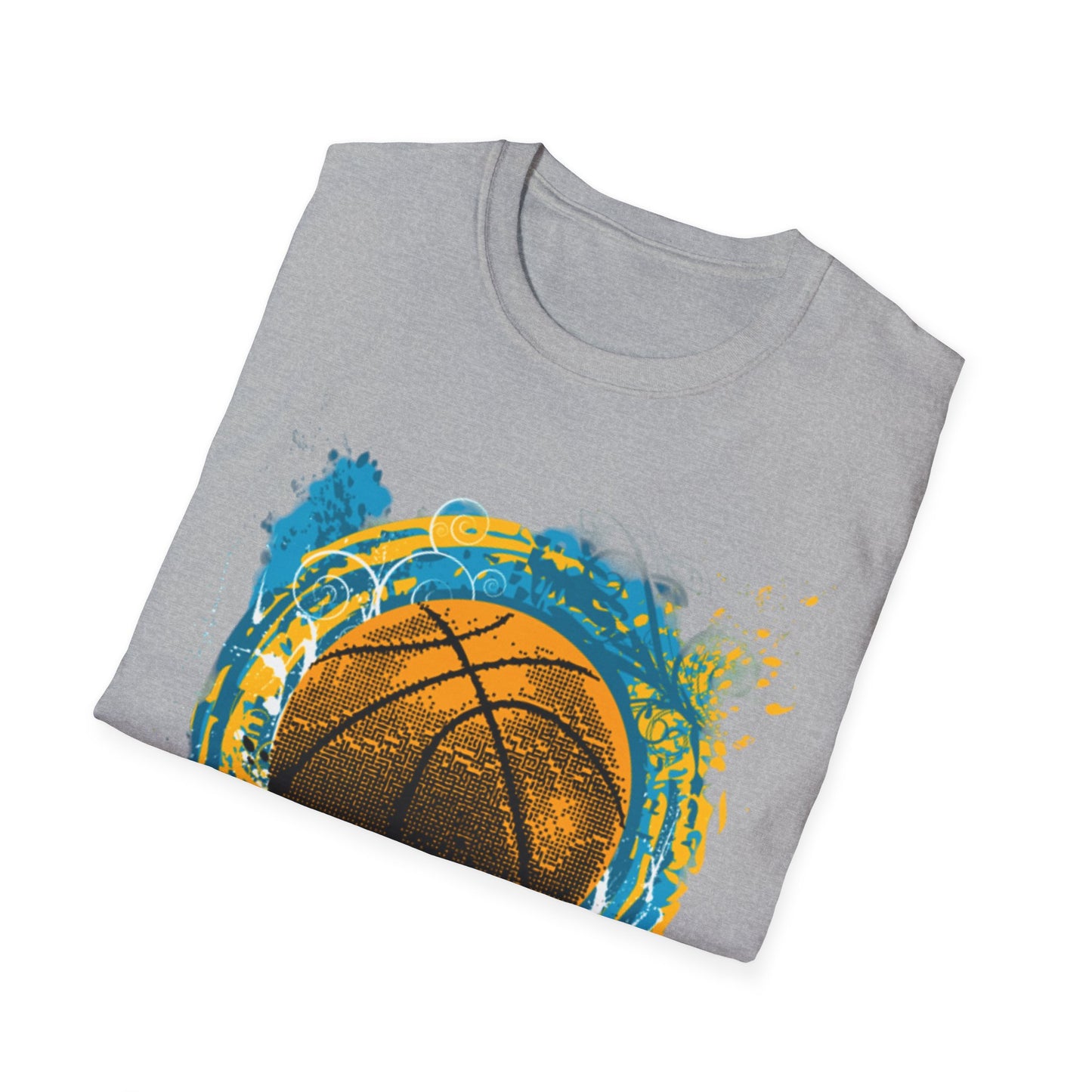 Basketball Splash T-Shirt — Grunge Hoop Graphic Tee
