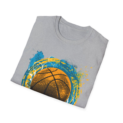 Basketball Splash T-Shirt — Grunge Hoop Graphic Tee