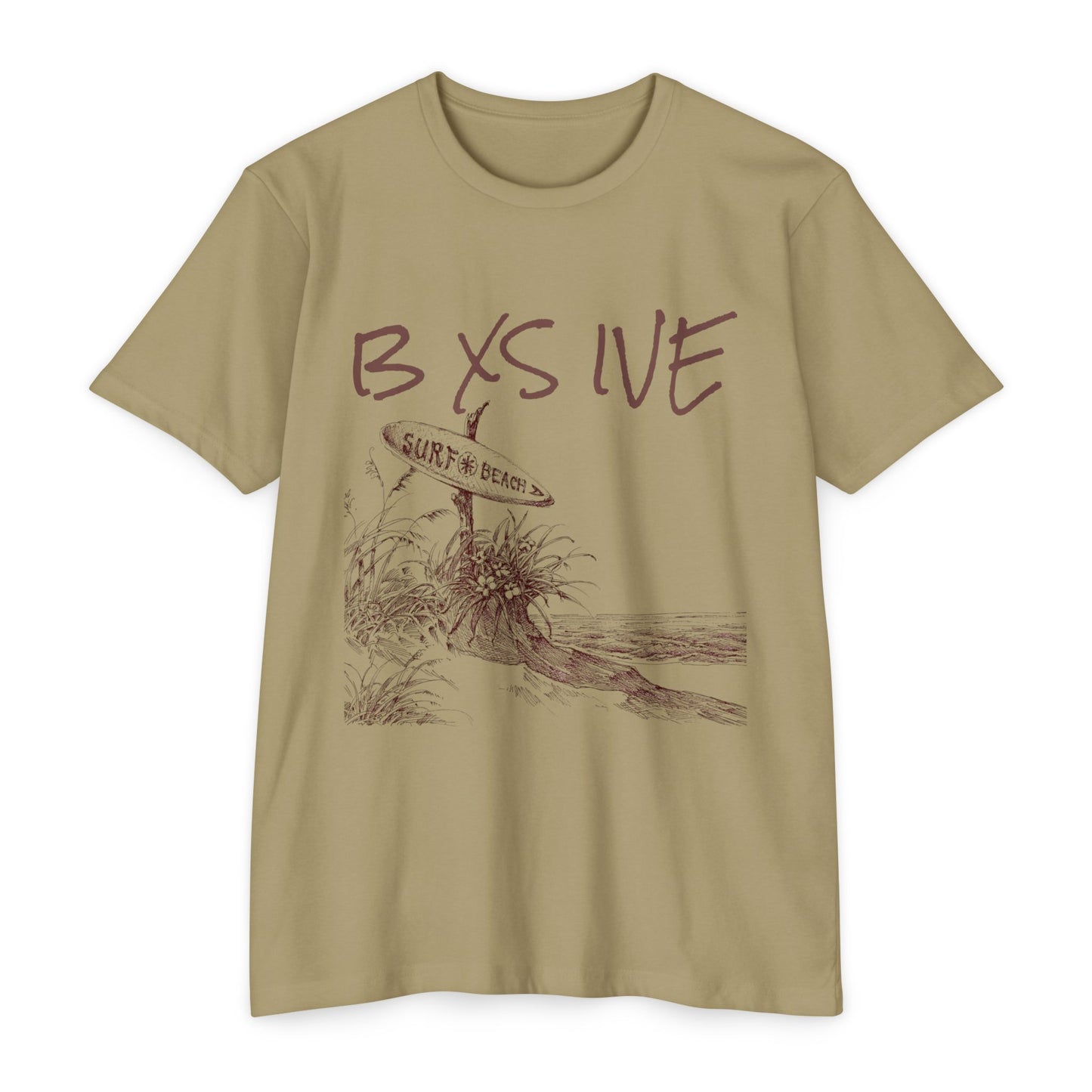 Beach Vibes Unisex T-Shirt with Surf Graphic