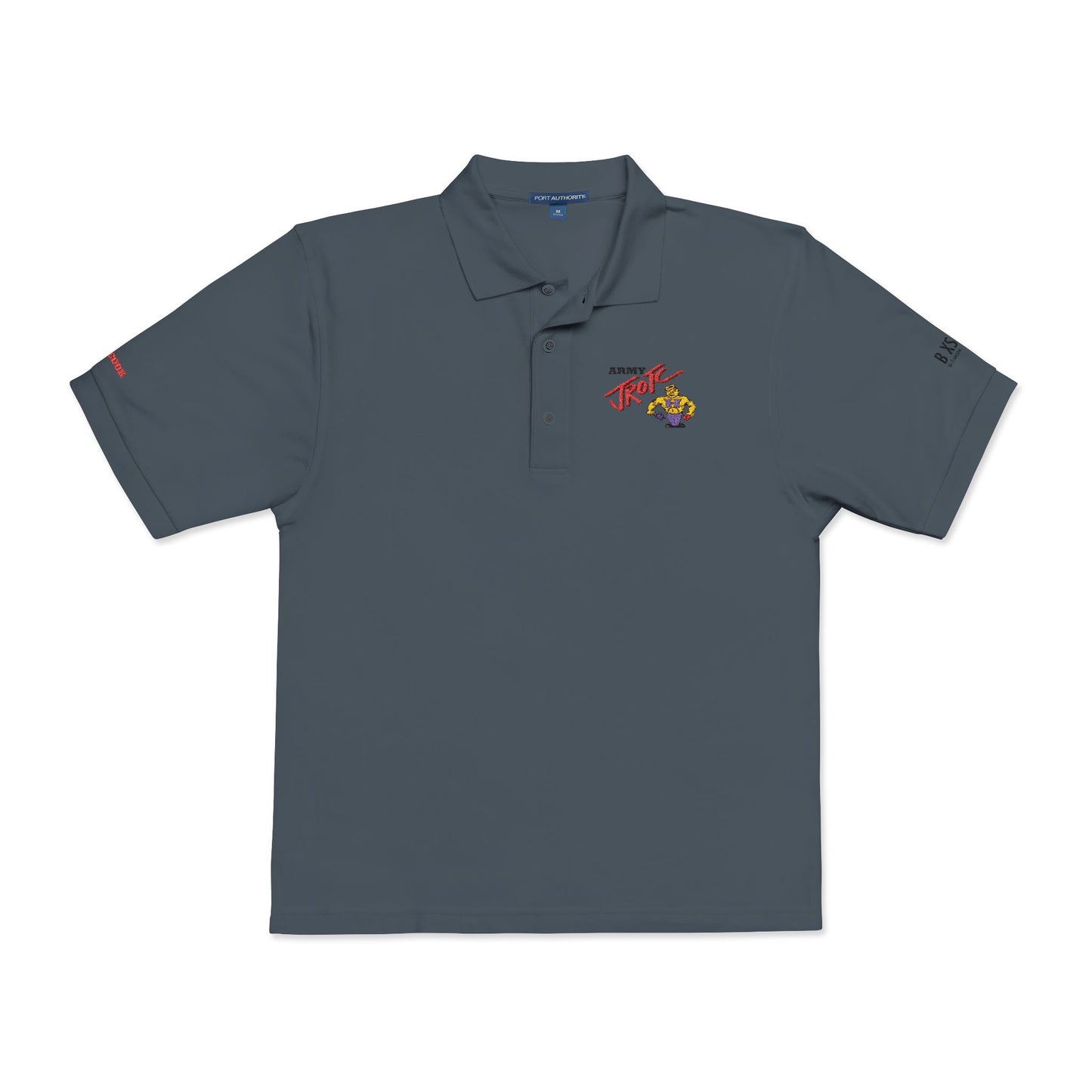Embroidered 'Team Alpha' Logo Polo Shirt